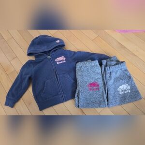 Roots 2T hoodie with 2 pants
